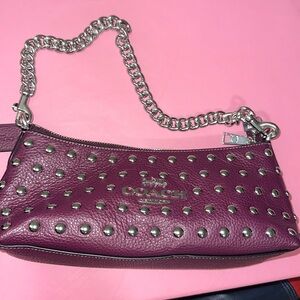 NWT Coach Charlotte Shoulder Bag With Rivets